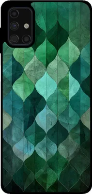 Produktbild von Smartphonica Telefon Fall geeignet für Samsung Galaxy M51 mit grünen Blättern drucken - TPU zurück Abdeckung Fall grünes Blatt-Design - Grün
