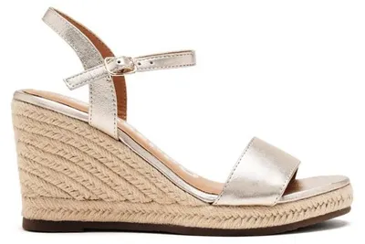 Produktbild von Gioseppo Damen Platinum Sandalen Keilabsatz Leder Jute ZHEPE 71700-P-Platinum