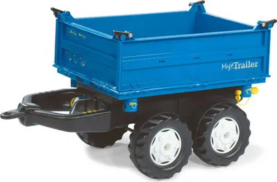 Immagine prodotto di Rolly Toys Anhänger fü Trettraktor, Zweiachsanhänger, Dreiseitenkipper + Kurbel