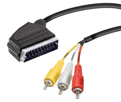 Produktbild von Scart – Cinch-Kabel mit Schalter