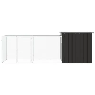 Obrázok produktu pre vidaXL Klietka pre kurčatá antracitová 300x91x100 cm pozinkovaná oceľ