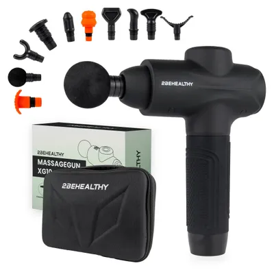 Productafbeelding van 2BEHEALTHY Massage Gun Professioneel - 10 Opzetstukken - Draadloos