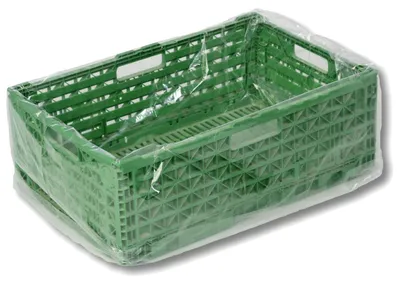 Produktbild von 1000x HDPE-Seitenfaltensäcke transparent unbedruckt 650 + 450 x 650 mm 10my