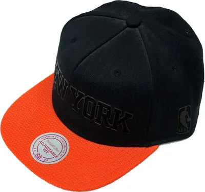 Produktbild von Mitchell & Ness NBA New York Knicks Snapback black orange