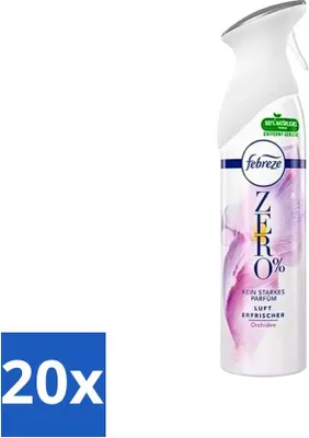 Image de Febreze Spray – 0 % – Orchidée – Désodorisant – 300 ml - Pack économique - 20 pièces