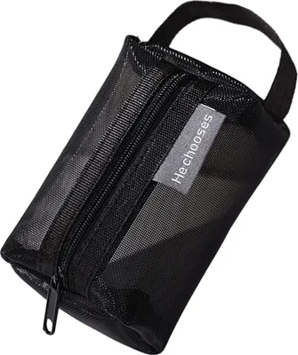 Produktbild von Aufbewahrungstasche, praktische Münzbörse aus Nylonnetz mit Reißverschluss, multifunktionale Organizer-Tasche für Zuhause und unterwegs
