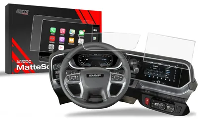 Produktbild von Matte Autodisplayfolie 2in1 für DAF XDC NGD, Grizz Protector