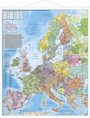 Produktbild von Europa Postleitzahlenkarte