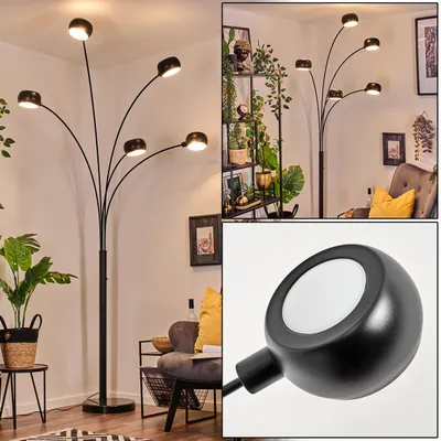 Produktbild von Suio Stehlampe aus Metall in Schwarz/Weiß im Retro/Vintage-Design