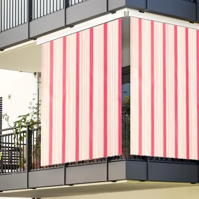 Obrázok produktu pre Kvalitná slnečná clona na balkón, terasu alebo verandu – odolná voči UV žiazeniu a poveternostným vplyvom – červená