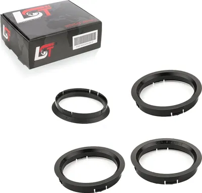Produktbild von 4x Zentrierringe Schwarz Alufelgen Ø 76,0 mm - Ø 66,6 mm für Jeep für Land Rover