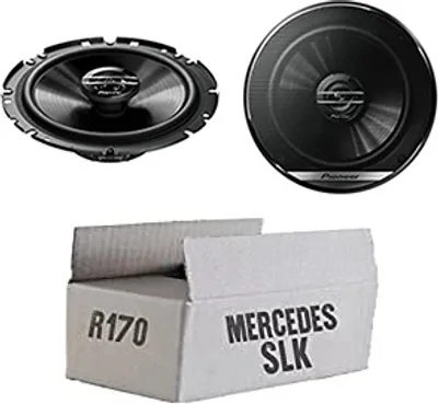 Produktbild von Lautsprecher Boxen Pioneer TS-G1720F - 16,5cm 2-Wege Koax Koaxiallautsprecher Auto Einbausatz - Einbauset passend für Mercedes SLK R170 Front - justSOUND