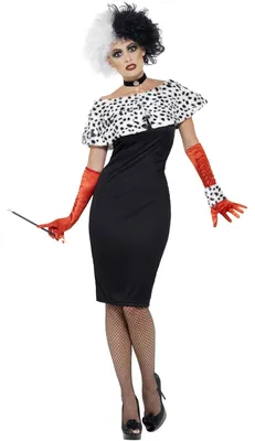 Produktbild von Evil Madame Kostüm Schwarz, Halloween Karneval, Smiffys, Damen, Größe M