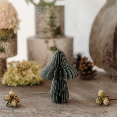 Produktbild von Pilz aus Papier - olive: medium
