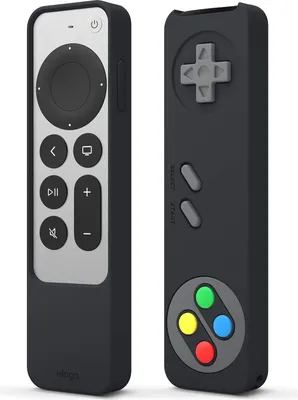 Produktbild von Elago R4 Retro-Hülle für Apple TV Siri Remote (2021,2022) Schwarz