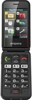 Produktbild von Emporia SIMPLICITYglam, Klapphandy, Single SIM, 7,11 cm (2.8"), Bluetooth, 1300 mAh, Schwarz