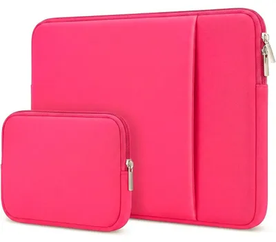Image de Housse Ordinateur Portable 13 Pouces - Pochette Souple pour MacBook Air 13 M1 M2 M3 M4 M5 - Fuchsia