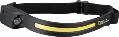 Produktbild von National Geographic Iluminos Stripe, Stirnband-Taschenlampe, Schwarz, Gelb, Acrylnitril-Butadien-Styrol (ABS), Silikon, Tasten, LED, 2 Lampen