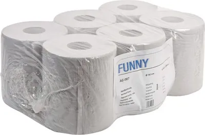 Produktbild von 6 Rollen Papierhandtuchrolle MIDI 20cm für Innen und Außenabwicklung 1 lagig