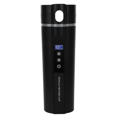 Produktbild von Inteligentný ohrievací hrnček 450 ml - elektrický, tichý, čierny do auta a na kempovanie