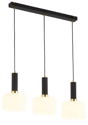 Zdjęcie produktu dla Lampa wisząca VANES czarno-biała 3xE27x40W metal wym:80x77x20cm IP20 Jupiter