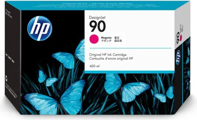 Produktbild von HP 90 Magenta Druckerpatrone, 400 ml, HP DesignJet 4000/4500-Druckerserie, Thermal Inkjet, Magenta, C5063A, Business, Singapur