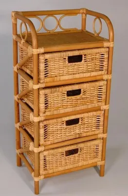 Produktbild von Regal Rattan honigfarben 3587 B/T/H 45x35x95cm