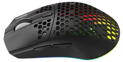 Zdjęcie produktu dla Tracer GameZone Honeycomb RF, Dla praworęcznych, Optyczny, RF Wireless + Bluetooth + USB Type-A, 12000 DPI, Czarny