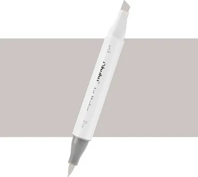 Obrázek produktu pro Lihová fixa OHUHU oboustranná Brush & Chisel, RG050 Red Grey 05