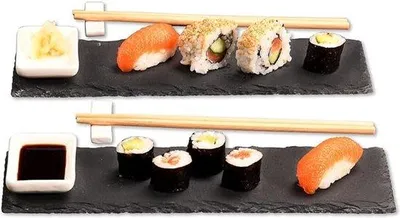 Zdjęcie produktu dla Zestaw do sushi z melaminy dla 8 osób