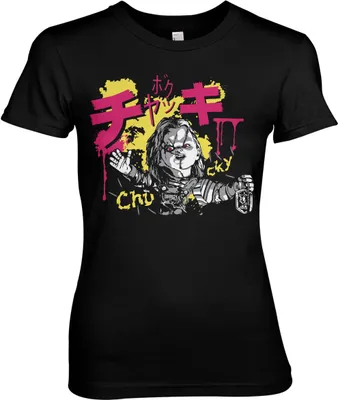 Produktbild von Chucky Graffiti Girly Tee - Black - Small