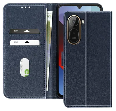 Immagine prodotto di Custodia Avizar, serie Chesterfield, per Redmi A7 Pro, con portacarte e supporto, colore blu