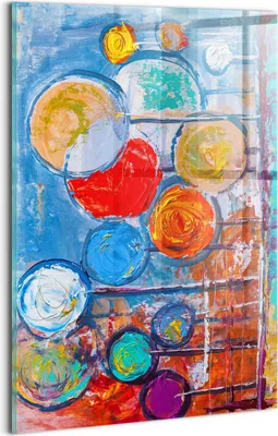 Produktbild von Designer Glasbild - Wandbild - Glas Bild - 20x30 cm - Abstraktion -