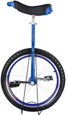 Productafbeelding van Eenwieler - Unicycle Wieler - Buitensporten - Verstelbaar zadel - 24 inch - Blauw