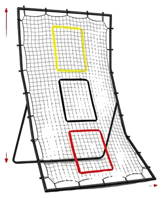 Imagen del producto de Red de baloncesto, 3 aros, estructura de acero resistente, MULTI