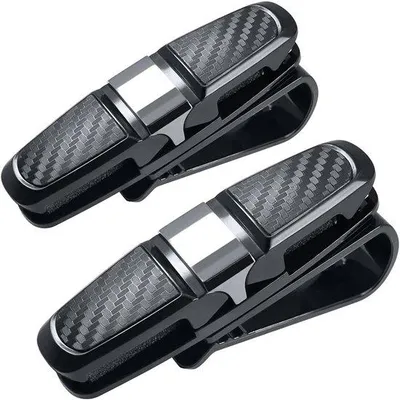 Produktbild von 2er-Sonnenbrillenschutzhalter, Sonnenbrillenhalter mit Tickethalter - schwarz