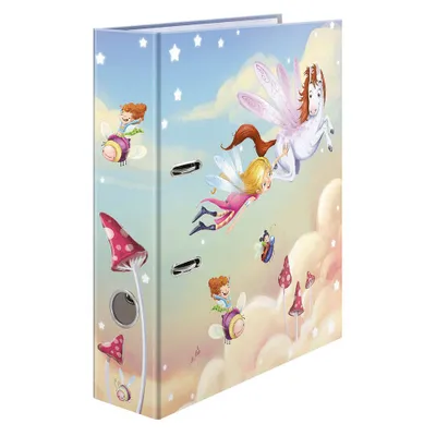 Produktbild von HERMA Motiv-Ordner A4 Kindergarten Feentanz, A4, Halteöse, Lagerung, Karton, Mehrfarbig, 7 cm