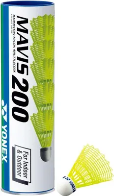 Image de Balles de badminton Yonex Mavis 200, 3 unités, jaunes  Jaunes Taille unique