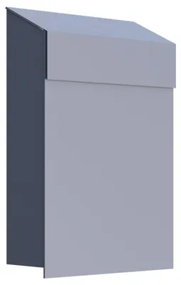 Produktbild von Wandbriefkasten Baby Box in Grau Metallic