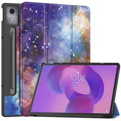 Produktbild von Für Lenovo Idea Tab Pro 3folt WakeUP Smart Cover Tasche Hülle Milchstraße Design