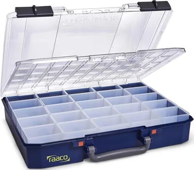 Obrázok produktu pre raaco CarryLite 80 5x10-25/DLU, Modrá, Polykarbonát, Polypropylén (PP), 413 mm, 330 mm, 82 mm, 2,03 kg