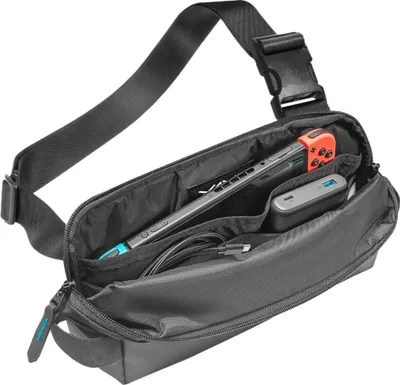 Image de Sac à bandoulière pour Nintendo Switch 2 / Switch 1, YAXO Kaddo, Gris