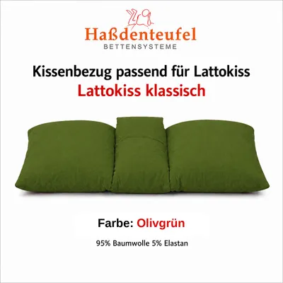 Produktbild von Kissenbezug passend für Lattoflex Lattokiss 35 × 80 cm