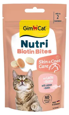Imagen del producto de Pochoutka GimCat Nutri Biotin Bites, 40g