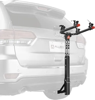 Image de Porte-vélos - Râtelier à vélos - Porte-vélos pour deux vélos - Porte-vélos à attelage - Porte-vélos pliable
