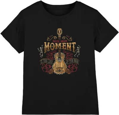 Produktbild von Coco - "Seize Your Moment In The Land Of The Dead" T-Shirt für Kinder TV3308 (152-158) (Schwarz)