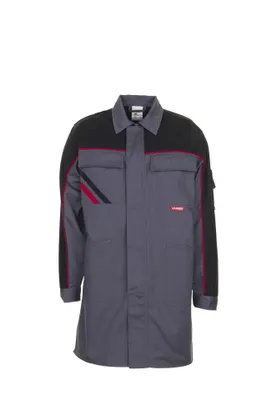 Productafbeelding van Planam Highline professionele jas, grijs/zwart/rood, maat 56, artikelnummer 2352056