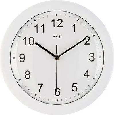Obrázek produktu pro Rádiem řízené nástěnné hodiny průměr: 30 cm - AMS model: 5934