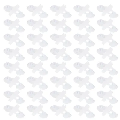Produktbild von 40 Stück PVC-Saugnapf-Trennwände für Aquarien, weiß