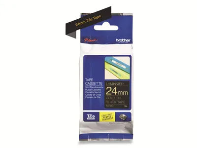 Obrázok produktu pre Brother TZE-354 zlatá na čiernej páske